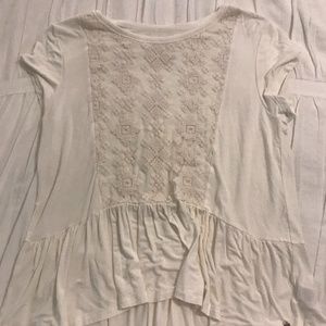 White with Cream detailing Shirt